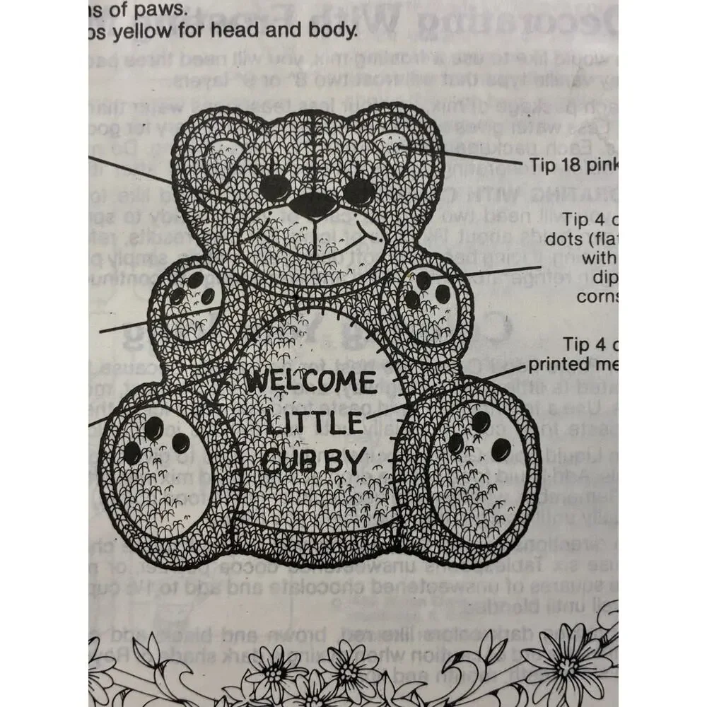 NEW 80s Aluminum Teddy Bear Cake Pan Bear Shaped Baking Molds & Booklet 1982 Vtg